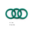 Резиновое уплотнительное кольцо 1,5 мм FKM, шайба, зеленое уплотнительное кольцо OD 5 мм-50 мм