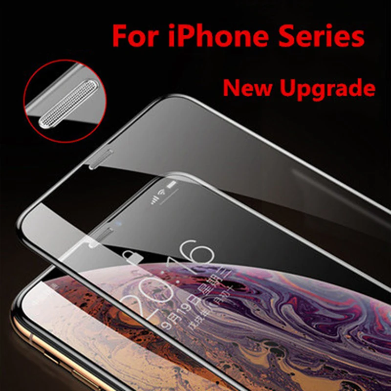Закаленное стекло для iPhone 11 Pro SE 2020 X XR XS MAX Защитное экрана 12 7 8 2020|Защитные стёкла и