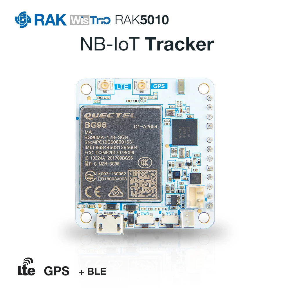 Плата отслеживания WisTrio NB IoT интегрирует LTE CAT M1 и NB1 GPS модуль датчика BLE с антенной