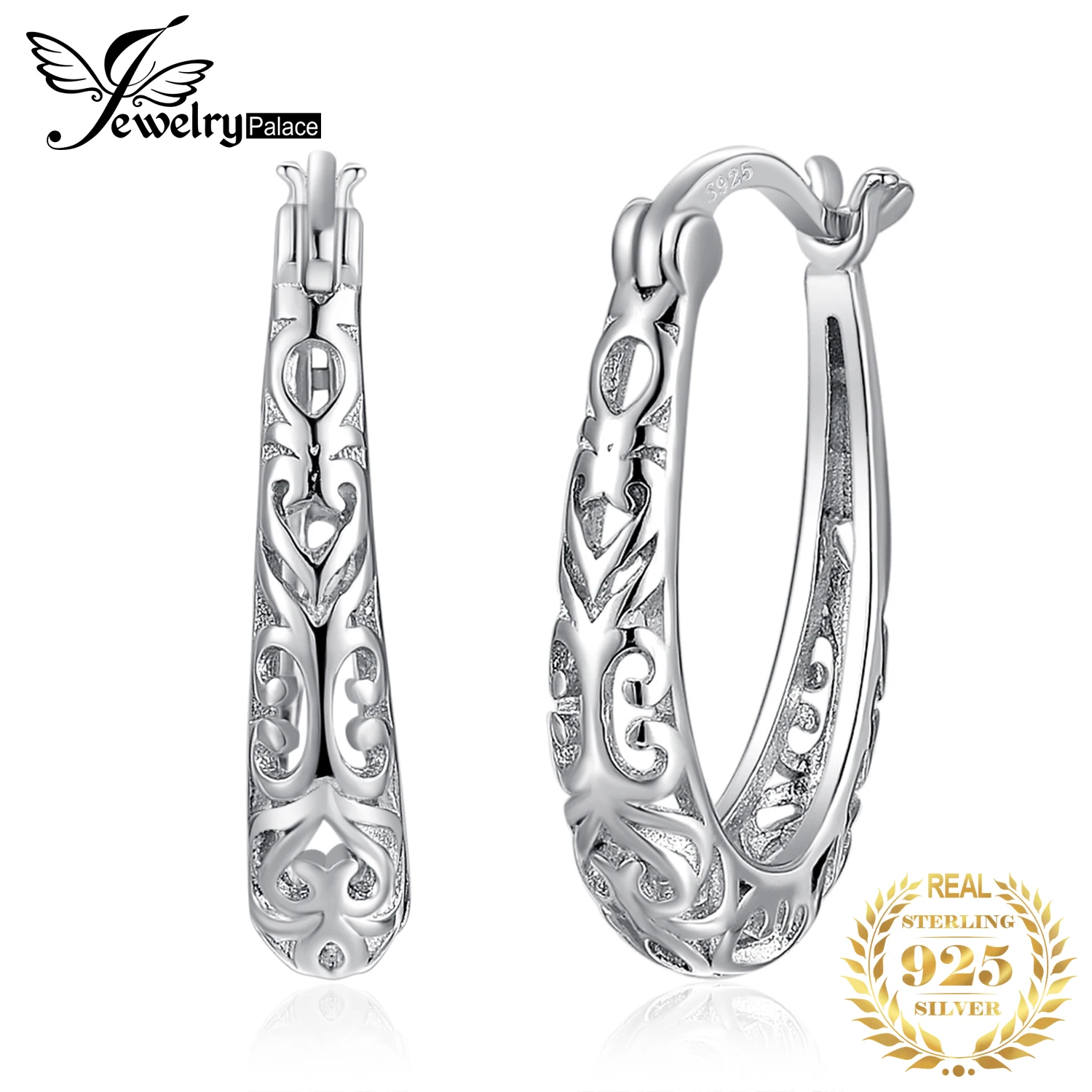 

Женские серьги-кольца из серебра 925 пробы