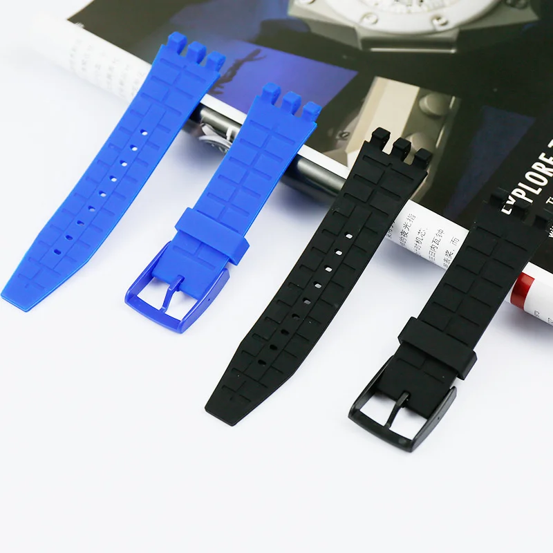 

Противоскользящий сменный Браслет, мягкий силиконовый ремешок-петля для Swatch SVGK403 SVGK406 SVGK409 SVGK402, водонепроницаемый ремешок для мужчин и женщ...