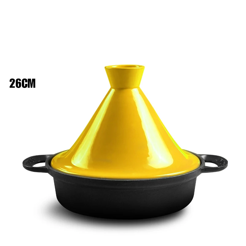 Кастрюля Taji 26 см бытовая чугунная кастрюля варка для риса из марокканской глины