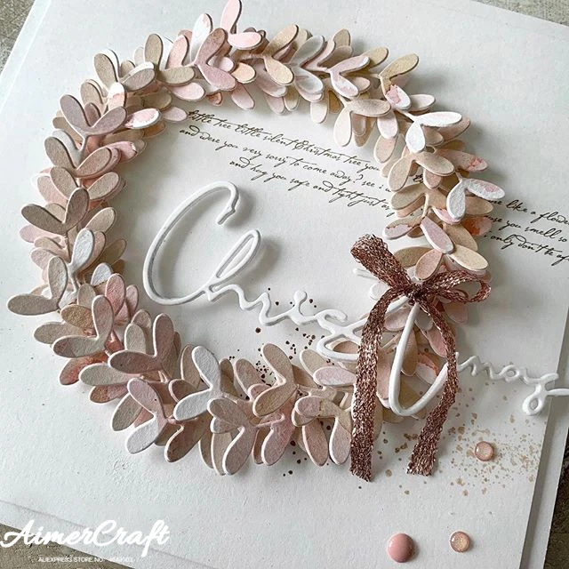 Рождественские металлические режущие штампы трафарет для скрапбукинга сделай