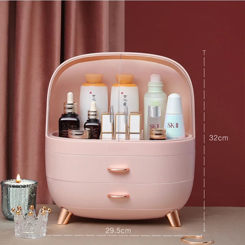 

Large Capacity Cosmetic Storage Box Makeup Drawer Organizer Jewelry Nail Polish Makeup Container Desktop Sundries Storage Boxs