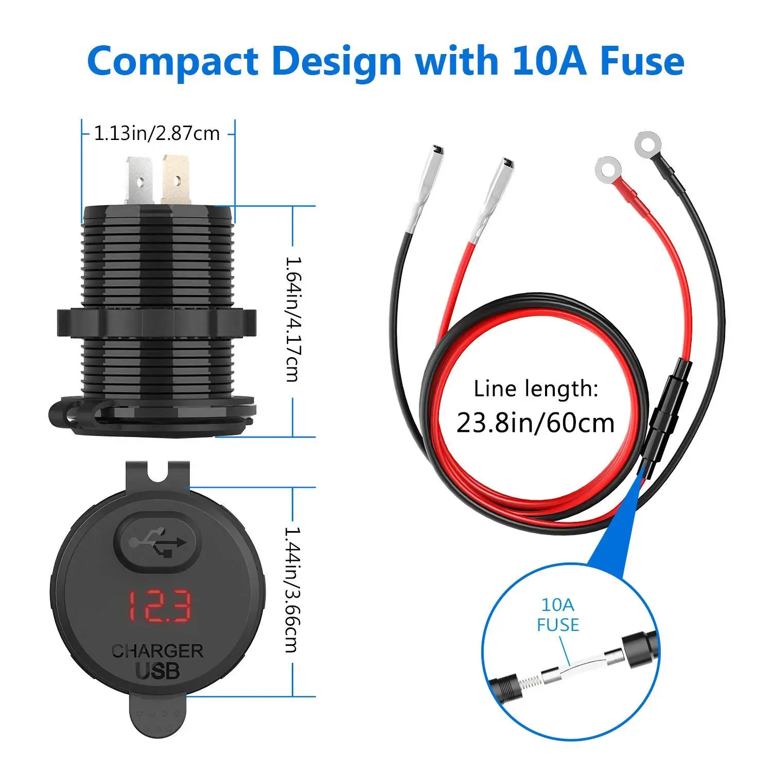 Автомобильное зарядное устройство DIY 18 Вт 12 В/24 В быстрая зарядка 3 0 USB