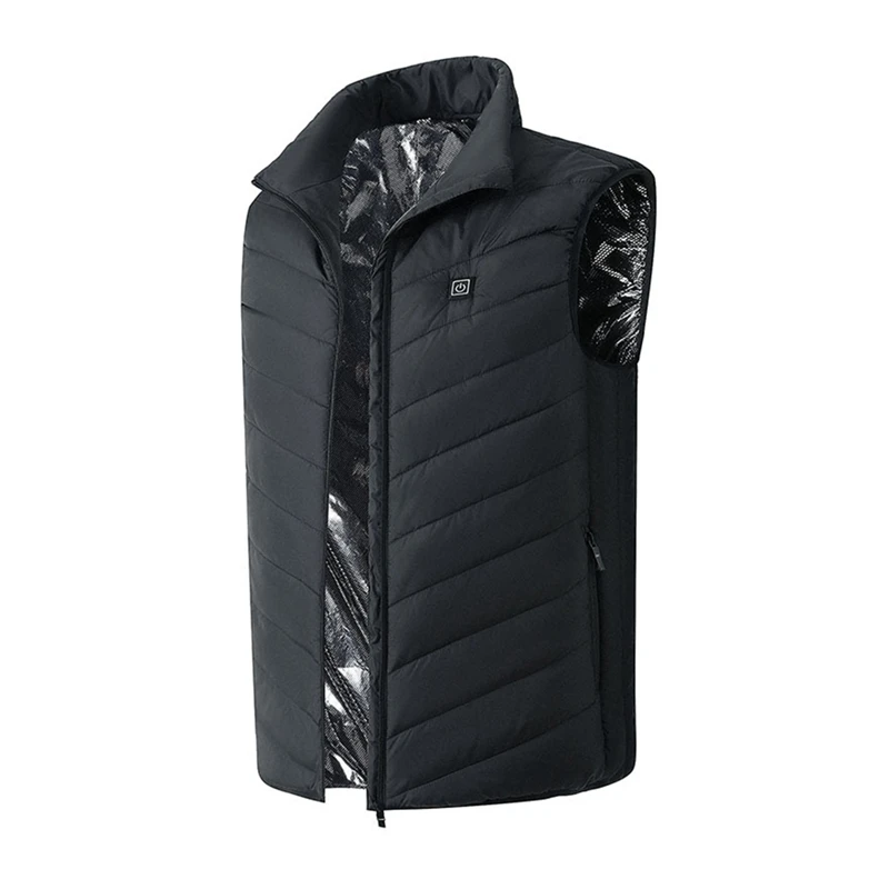 Электрический USB жилет с подогревом мужской женский теплая флисовая куртка Nerf