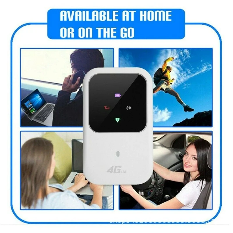 Portable 4G LTE Wifi Router 150Mbps Unlocked Mobile Modem for Car Home Mobile Travel Camping B1 B3
