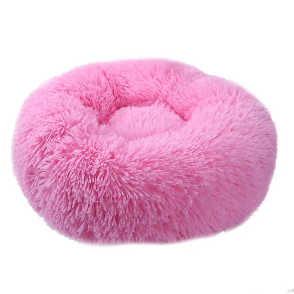 Pink VIP для собаки кровать моющаяся длинная плюшевая собачья Конура глубокий сон собака дом Бархатные коврики - Цвет: Pink