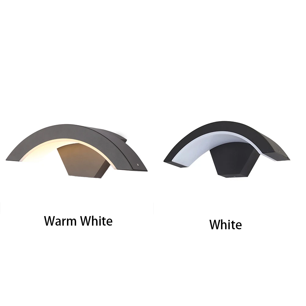 

Aluminum Outdoor Wall Light Garden Porch Modern Hotel Walkway Curve Lamp Corridor Living Room Home Decoration Waterproof LED