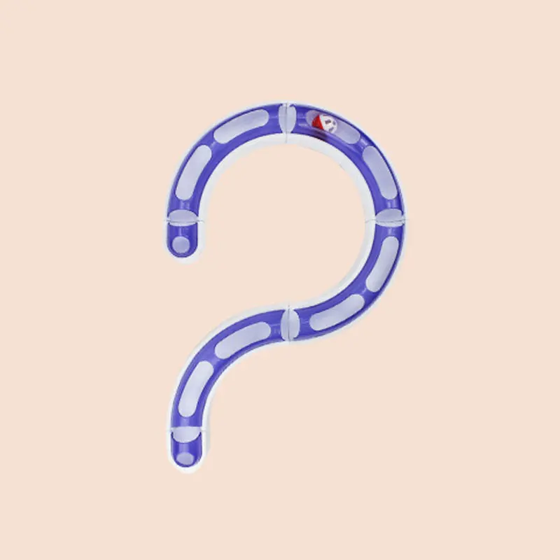 Purple DIY игрушка для питомцев кошек трек мяч комбинированный тип Кот интеллект игрушки для кошек тренировка развлечение пластмассовый туннель - Цвет: Purple