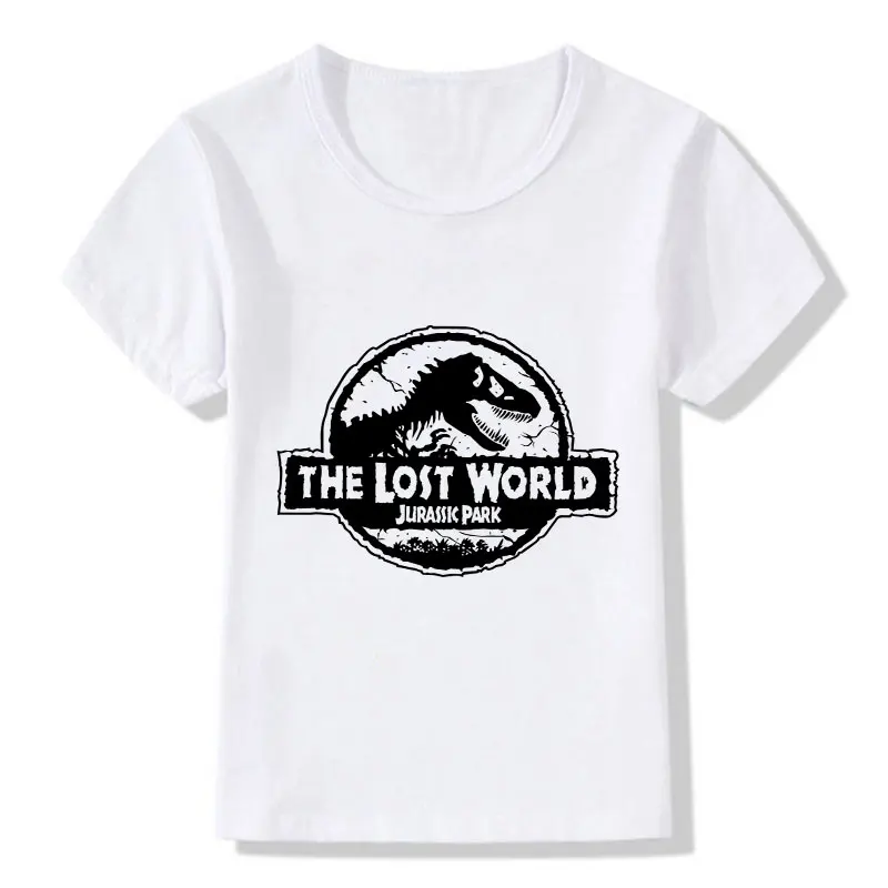 

Art 2021 New Kids Boy T-shirt Girl Cartoon Tops Cute Baby Summer Clothes Toddler Fashion T Shirts Children Costume Dinosaur Park
