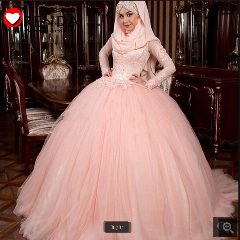 

2020 robe de soiree Розовое Бальное платье, платье для выпускного вечера, расшитое бисером, с блестками, винтажное платье с высоким воротом и длинным...