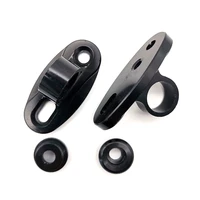 black universal motorcycle cnc aluminum rearview mirror adapters holder mounting