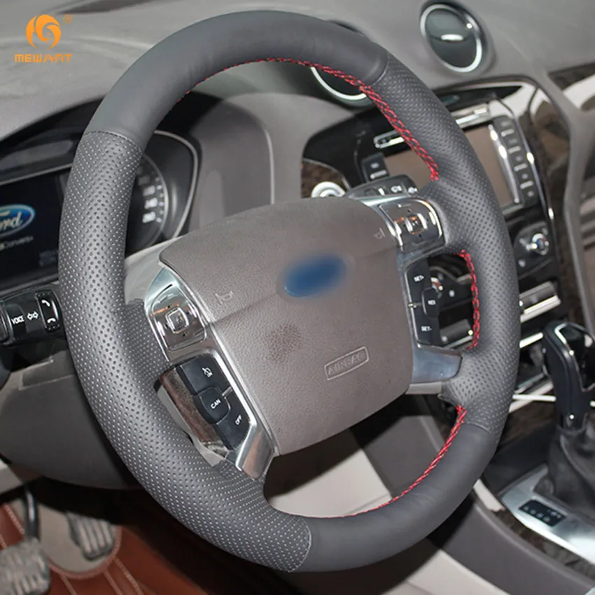 MEWANT черная искусственная кожа фотоаксессуары для Ford Mondeo Mk4 2007 2012 S Max 2008 запчасти