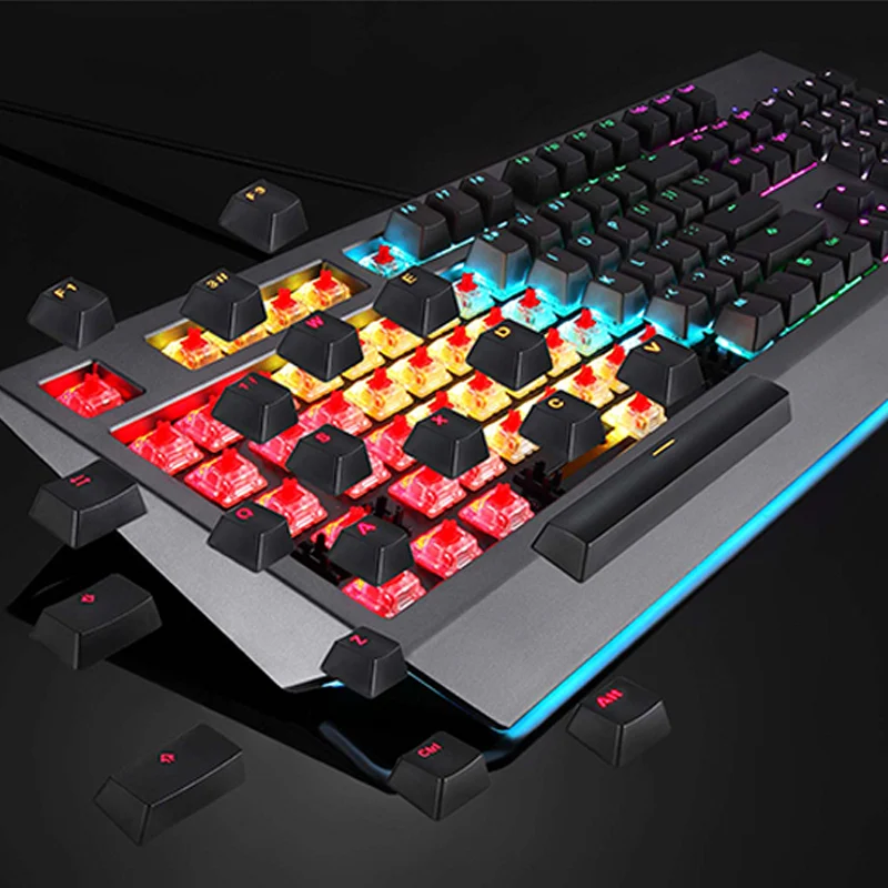 MOTOSPEED CK99 игровая механическая клавиатура Вишневый красный переключатель RGB