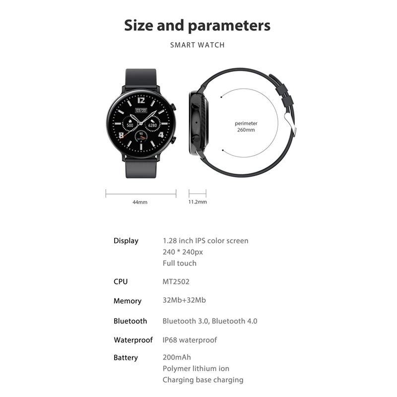 

Smart Watch Bluetooth Call HD Large Screen, Heart Rate Fitness Unisex