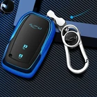 Чехол для ключей автомобиля, ТПУ + АБС-пластик 2020, полный Чехол, держатель для Toyota RAV4, Hilux, Fortuner, Land Cruiser 20162017, 2018, аксессуары для ключей