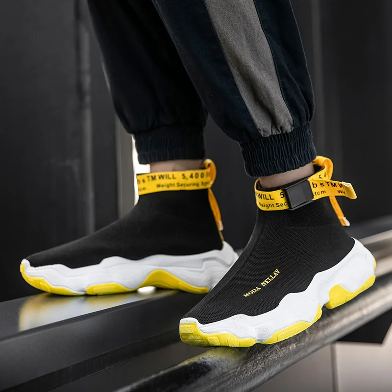 Мужские кроссовки мужские носки дышащая Спортивная обувь для улицы сетчатые