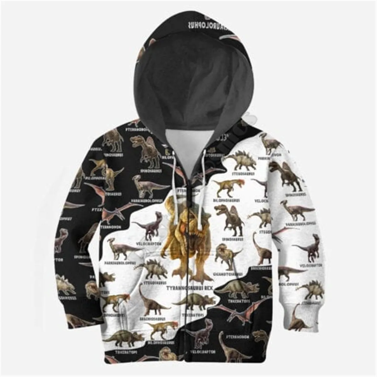 Love Dinosaur 3d printed Hoodies family suit tshirt zipper Pullover Kids Suit Funny Sweatshirt Tracksuit Boy For Girl 06