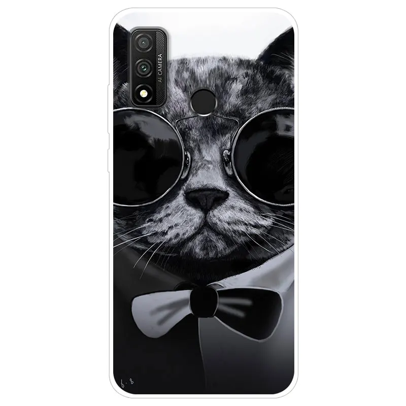 Чехол для Huawei P Smart 2020 силиконовая Мягкая задняя крышка чехол телефона защиты 6 21