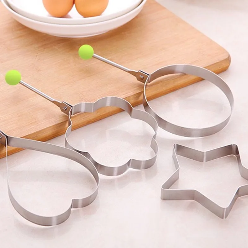 Нержавеющая сталь обжаренное яйцо бриллиантовое кольцо круглая форма в форме