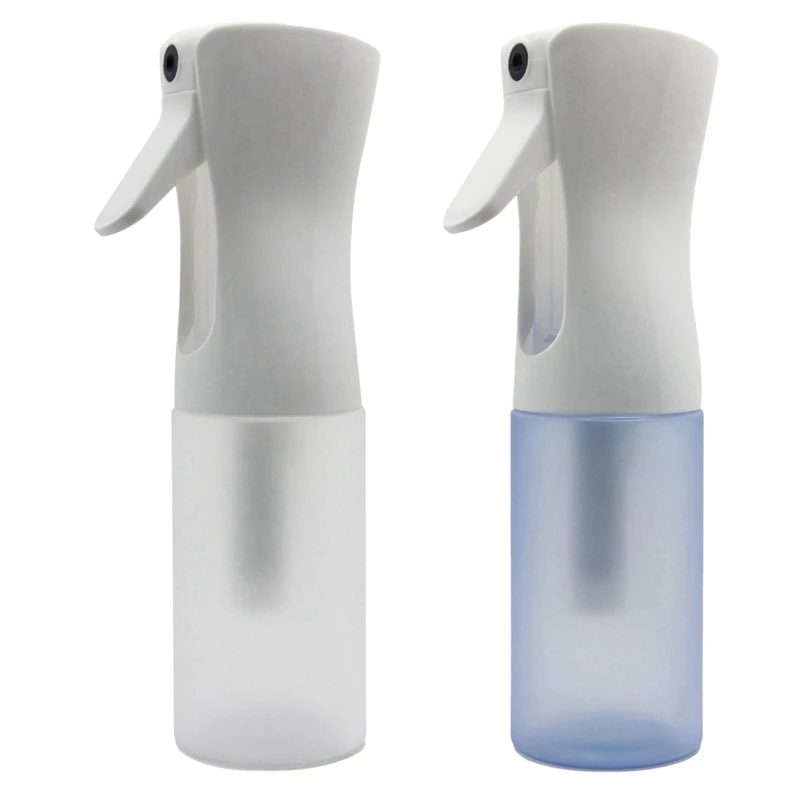 

2X бутылка для спрея для волос-ультратонкая бутылка воды для ухода за кожей распыление спирта, голубая и серая