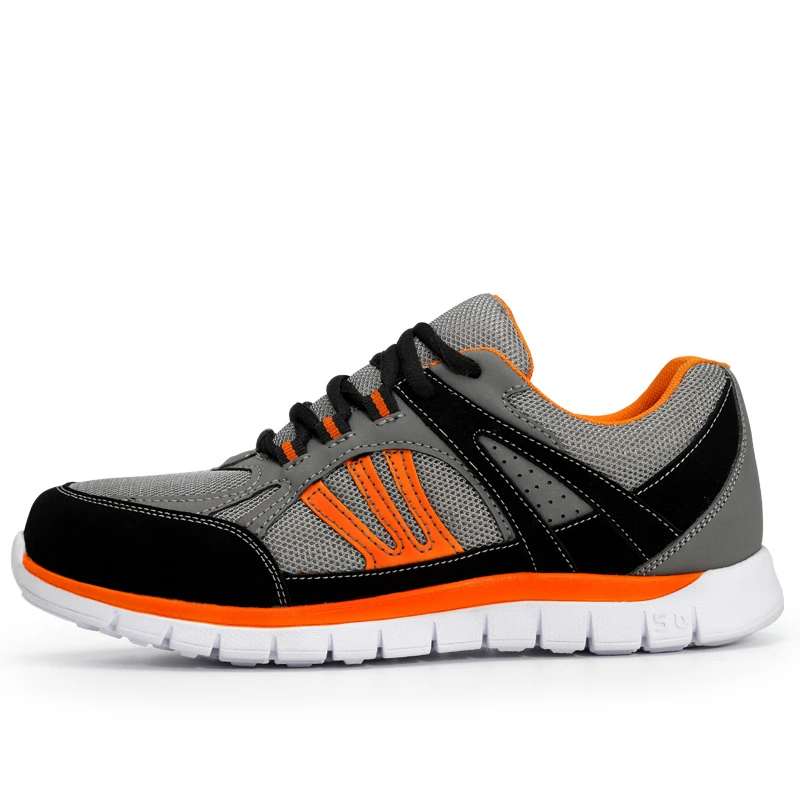 Кроссовки мужские со стальным носком Повседневные Дышащие не прокалывают очень