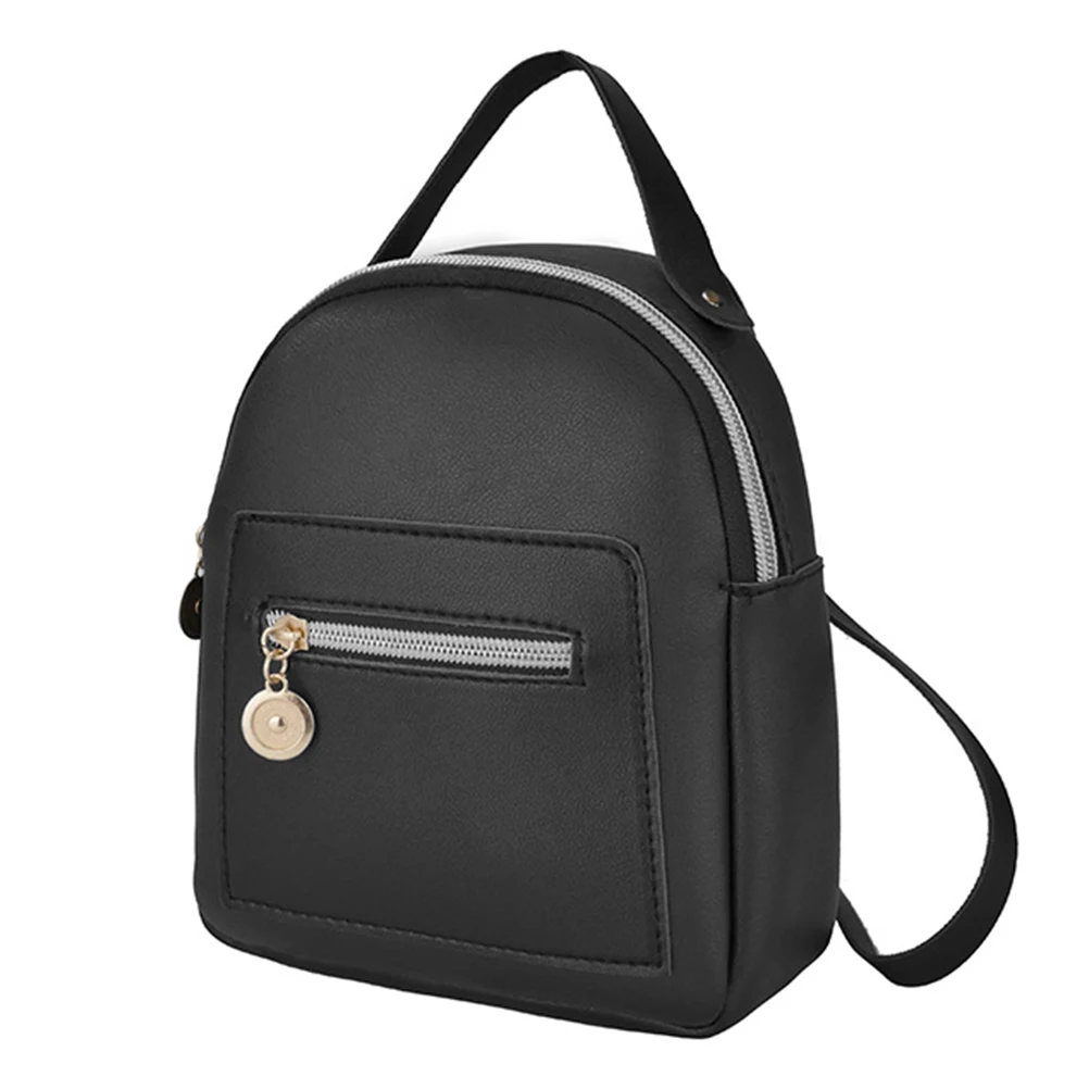 Модный женский мини-рюкзак кожаная школьная сумка на плечо для девочки-подростка