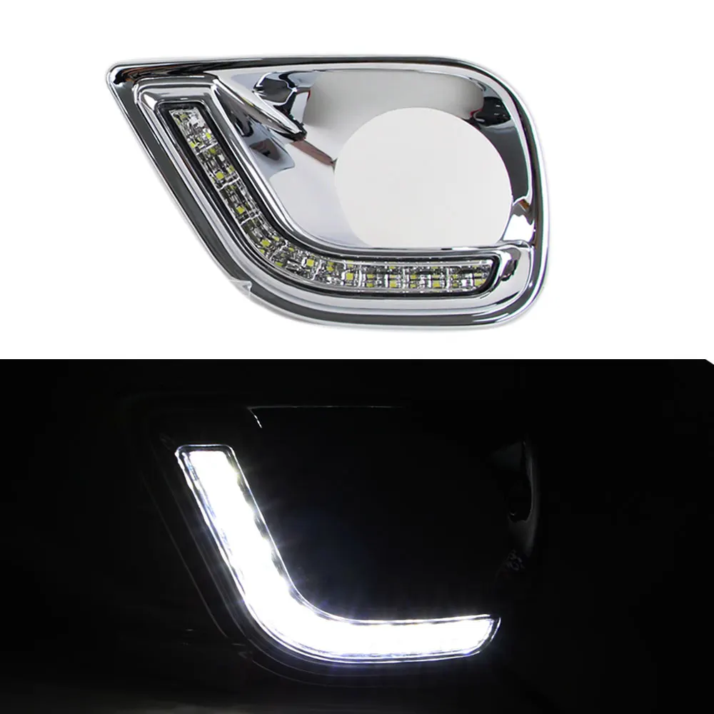 Дневные ходовые огни светильник LED DRL для Toyota RAV4 2013 2014 2015 2016 передний левый и