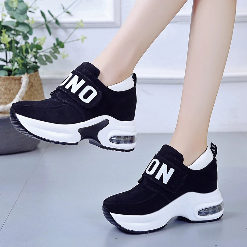

New Sneakers Women Casual Shoes Flock Air-Cushion Flat Anti-Slip Women Sneakers Outdoor Trainer Female Zapatos De Mujer Shoes