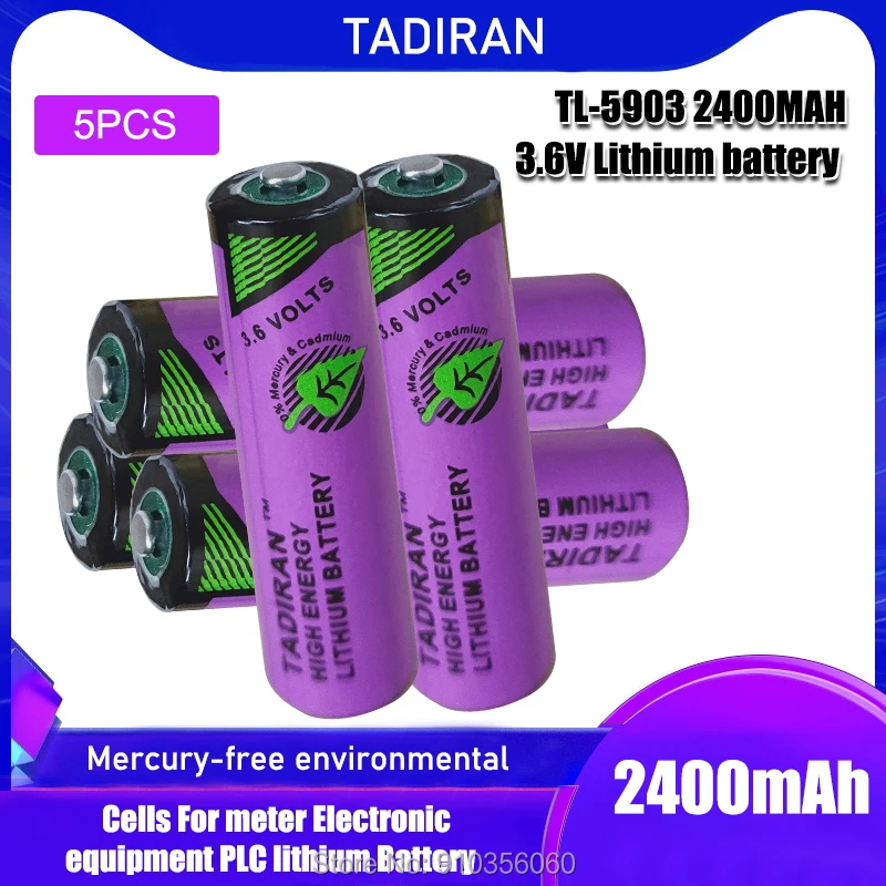 5 шт./лот TADIRAN 3 6 V 2400mAh LiSOCl2 батарея для AA TL 5903 ER14500 ER 14505 PLC CNC SMB литиевая