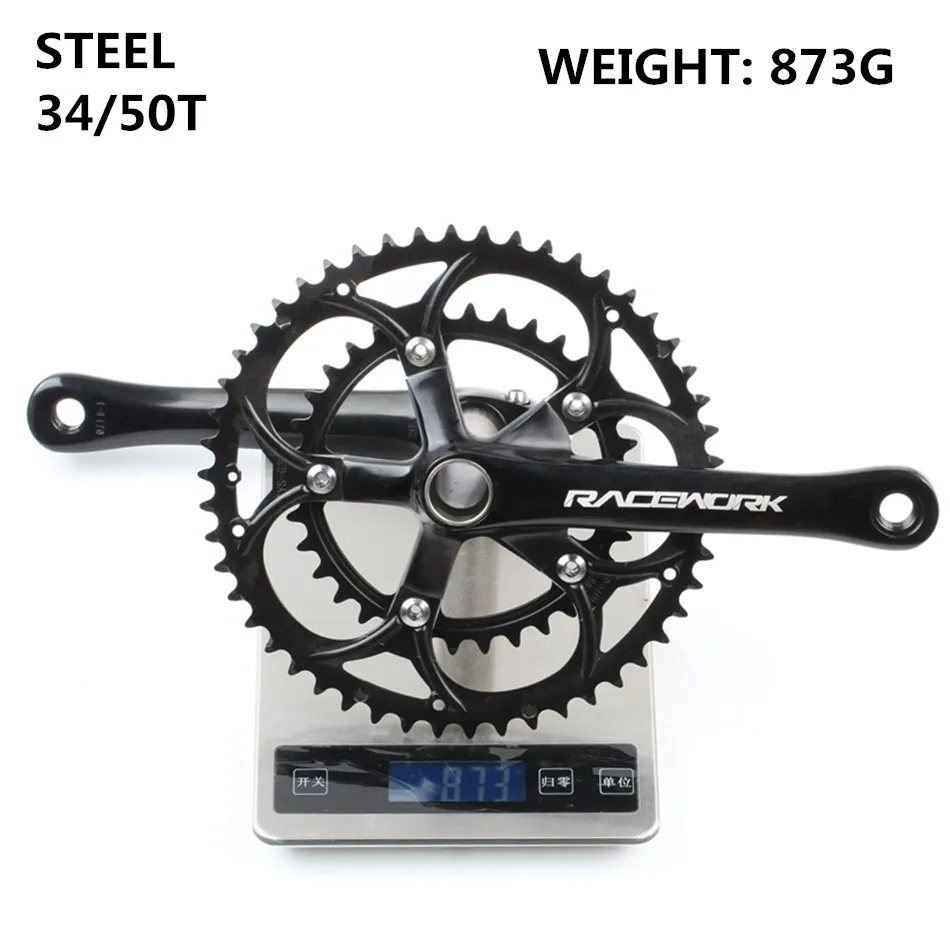 RACEWORK ROAD Crankset 170 мм 110 BCD цепь корона 34T 50T алюминиевый сплав сталь с нижним