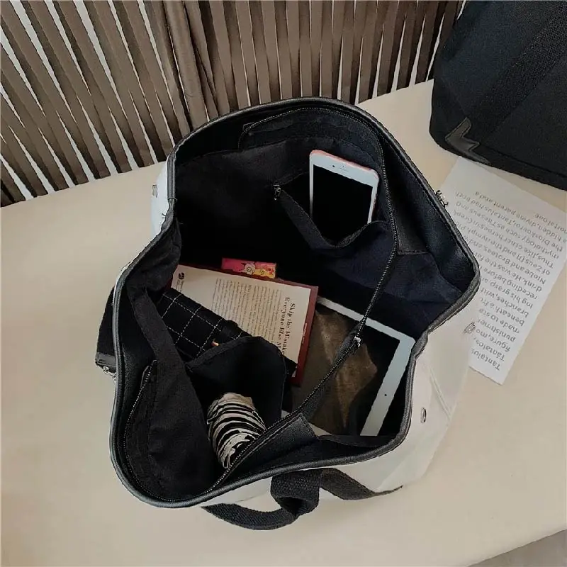 

New Fashion Canvas Women Handbags Famous Designer Casual Female Tote Messenger Bags Large Capacity Ladies Shoulder Crossbody Ba