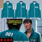 Squid Game Merch Hoodie 456 Толстовка 067 Куртка Баваняны флсавы пуловер Пара Толстока Хп -хоп Streetwear Калядны падарунак