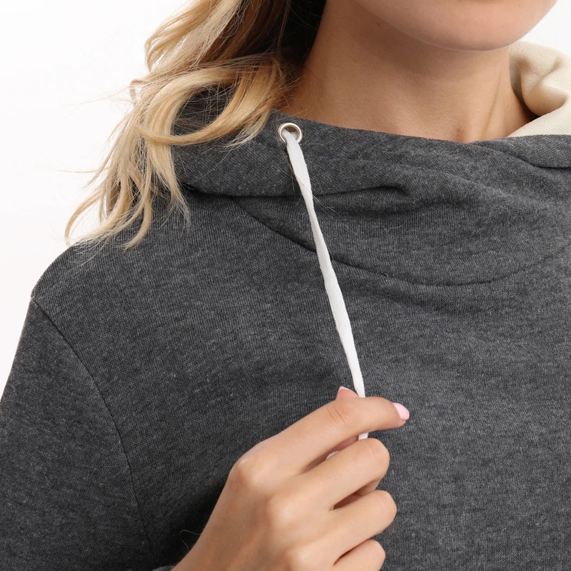 Женский спортивный костюм из 2 предметов сезон осень зима женская спортивная одежда толстовки с капюшоном и