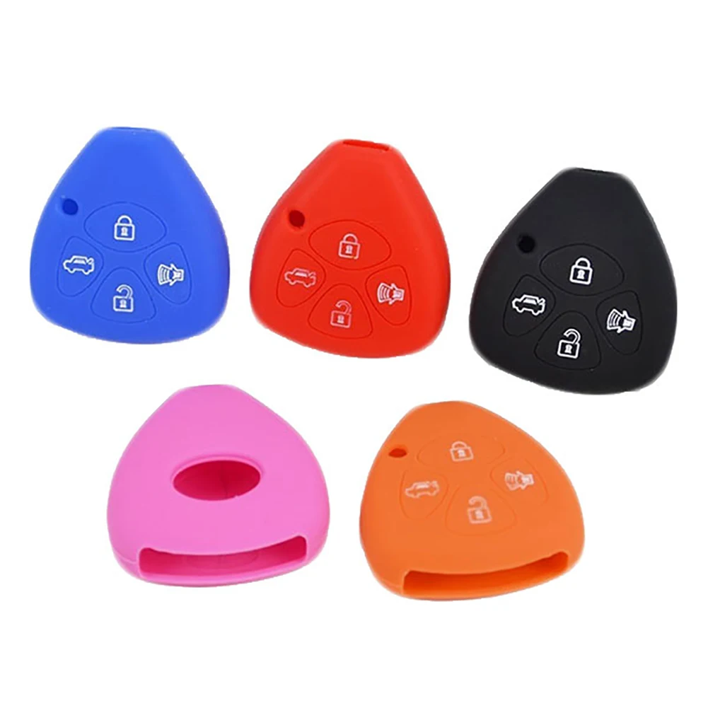 4 кнопки силиконовый дистанционный ключ брелок от машины защитная крышка чехол