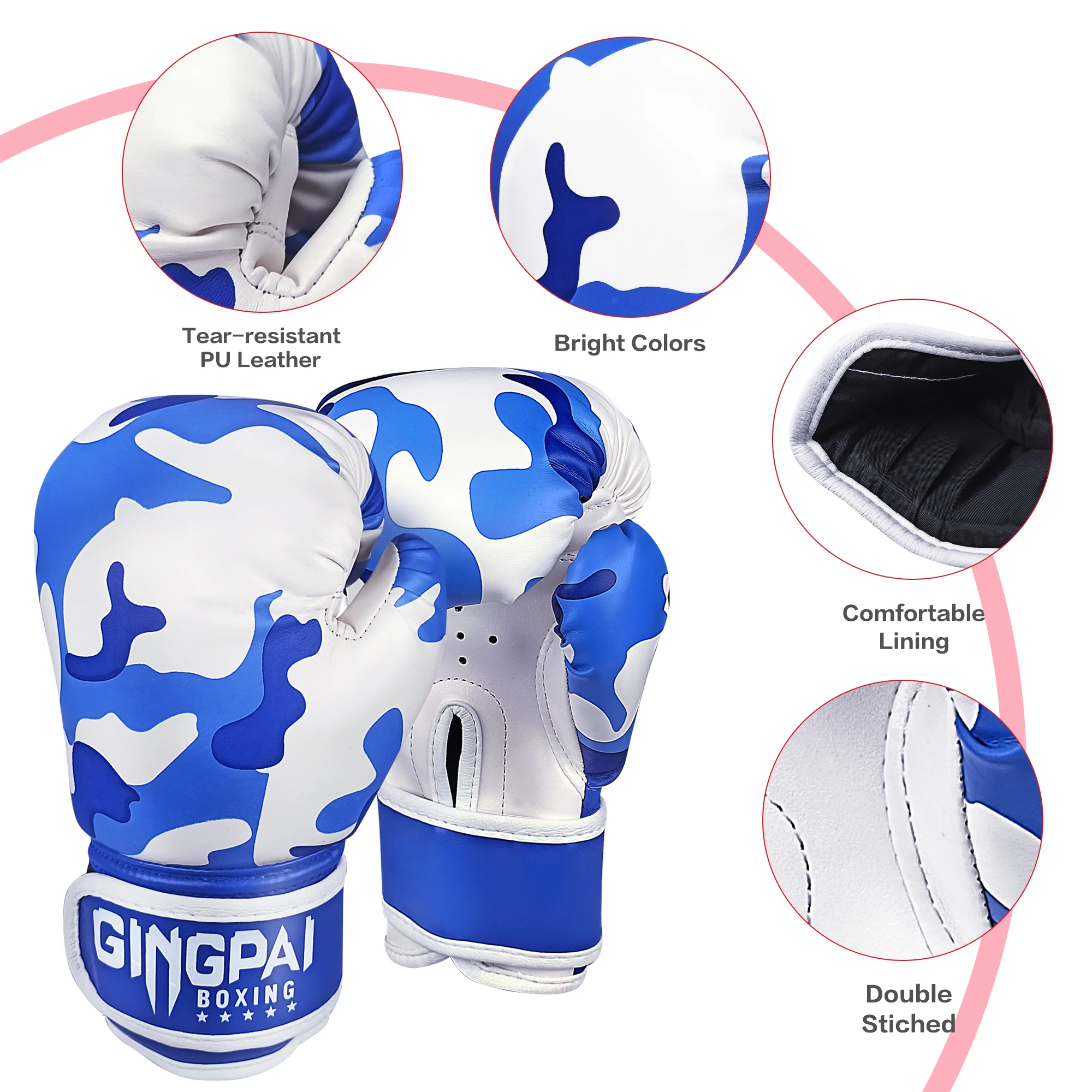 Детские Боксерские перчатки для девочек и мальчиков тренировок борьбы детей 2-10