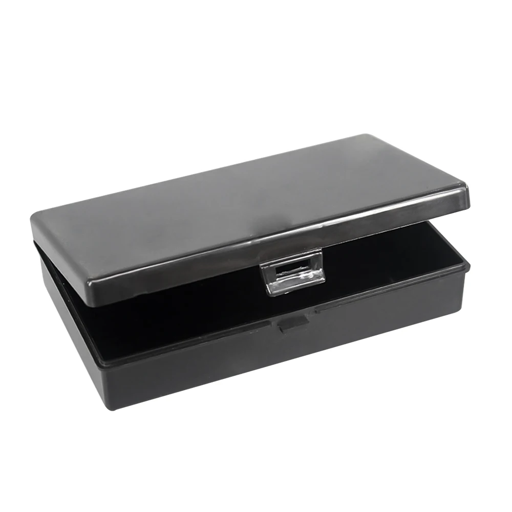 Прямоугольная пластиковая коробка с крышкой части рыболовных снастей