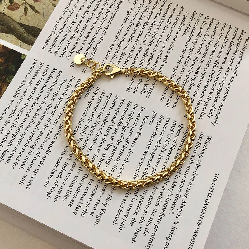 

925 Sterling Silver Bracelets For Women Gold Bracelet Bransoletki Damskie Fine Jewelry Pulseras Plata De Ley Mujer