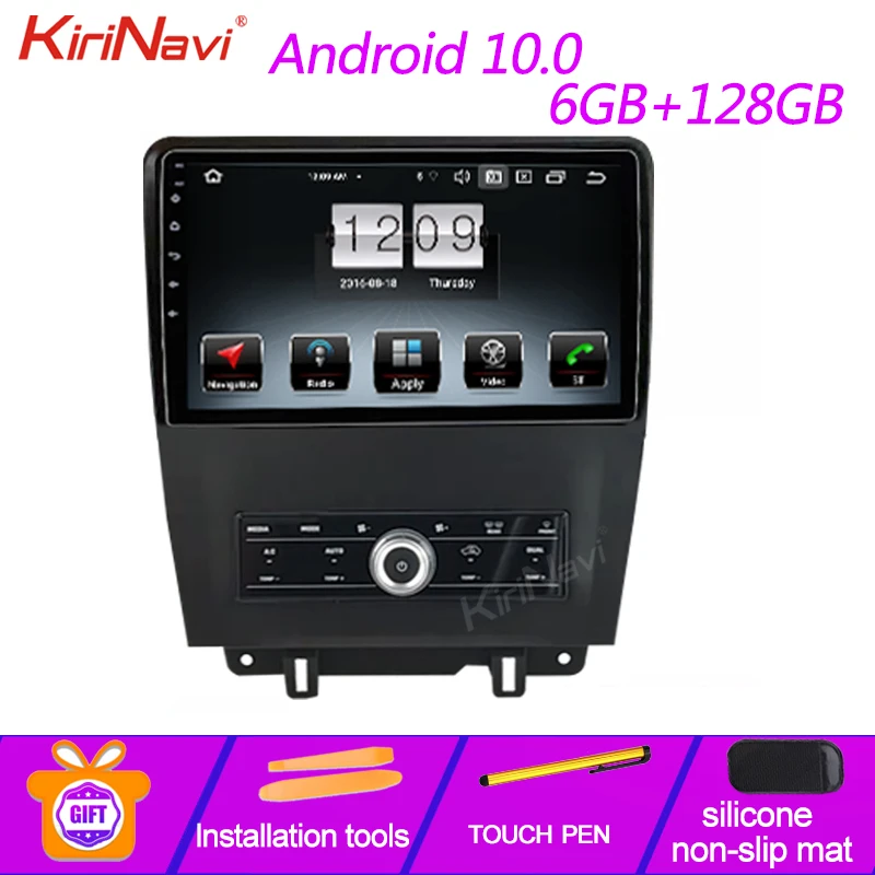 Автомагнитола KiriNavi 10 1 дюйма на Android 0 для Ford Mustang Автомобильный мультимедийный