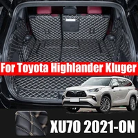7 seats special trunk mats cargo liner boot carpets for highlander styling for toyota highlander kluger xu70 2020 2021 2022