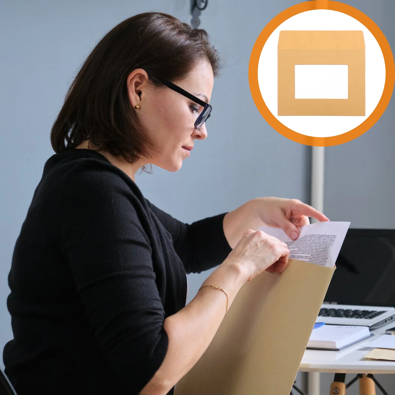 

25pcs Kraft Paper Blank Envelopes File Envelops Kraft Paper Document Bag