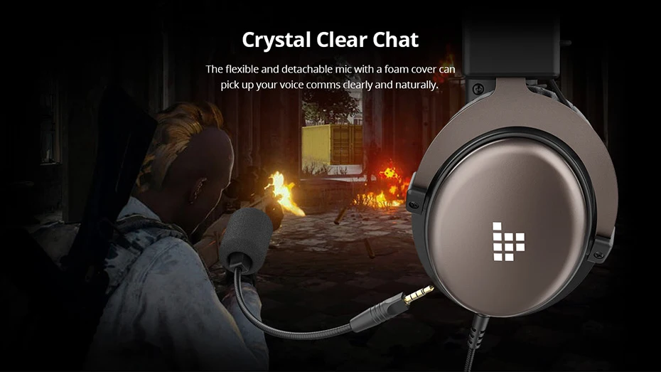 Tronsmart Sono Игровые наушники, головная гарнитура Gamer проводные наушники для компьютера с микрофоном для PS4, Xbox One, переключатель и мобильные устройства