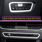Внутренняя кнопка переключателя для автомобильной фары BMW 3 серии G20 G28 2019-2021, рамка с отделкой, регулятор громкости, режим из нержавеющей стали LHD RHD