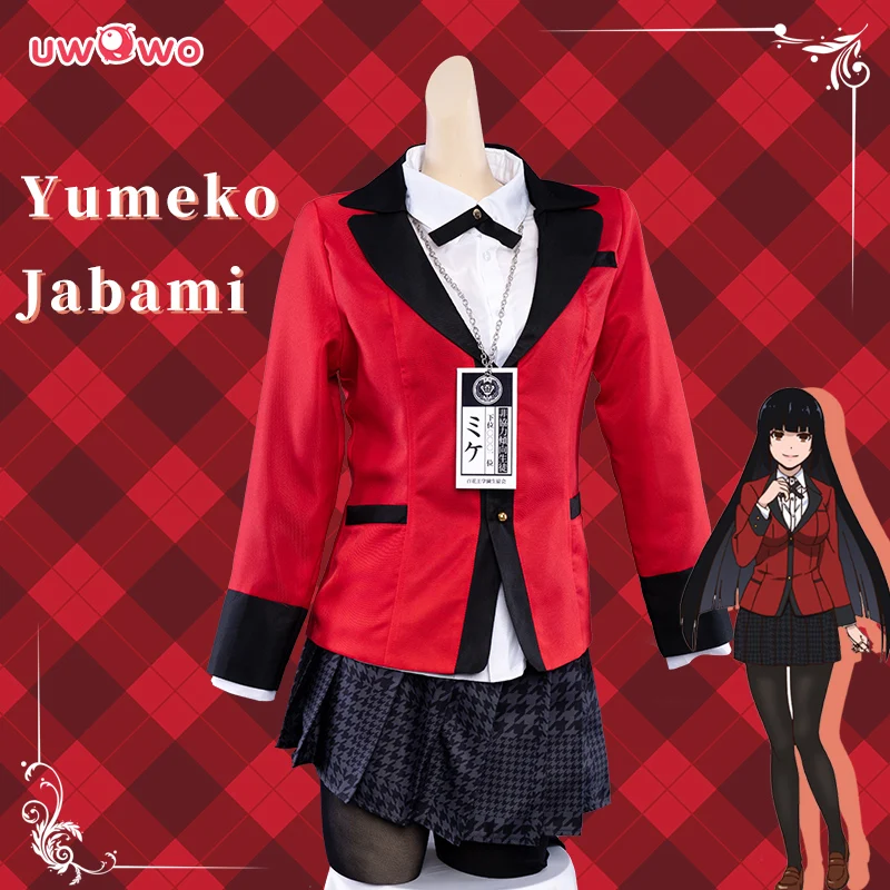 

UWOWO Anime Kakegurui Cosplay Costume Halloween Jabami Yumeko Cosplay Costume School uniform