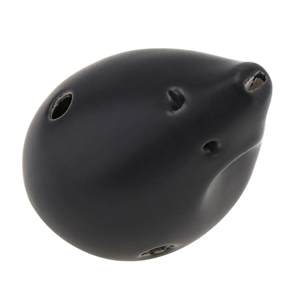 6 отверстий альт тонек окарина керамическая черная керамика флейта инструмент и