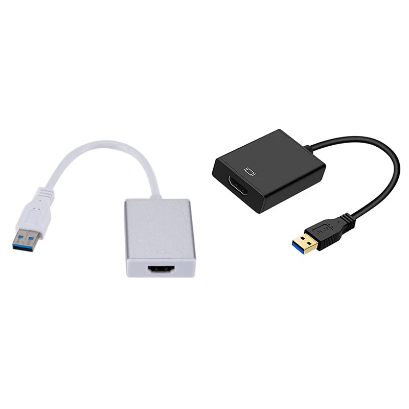 

Качественный Переходник USB 3,0 в HDMI-совместимый с USB-кабелем для внешней видеокарты HD мультимонитор адаптер для ноутбука