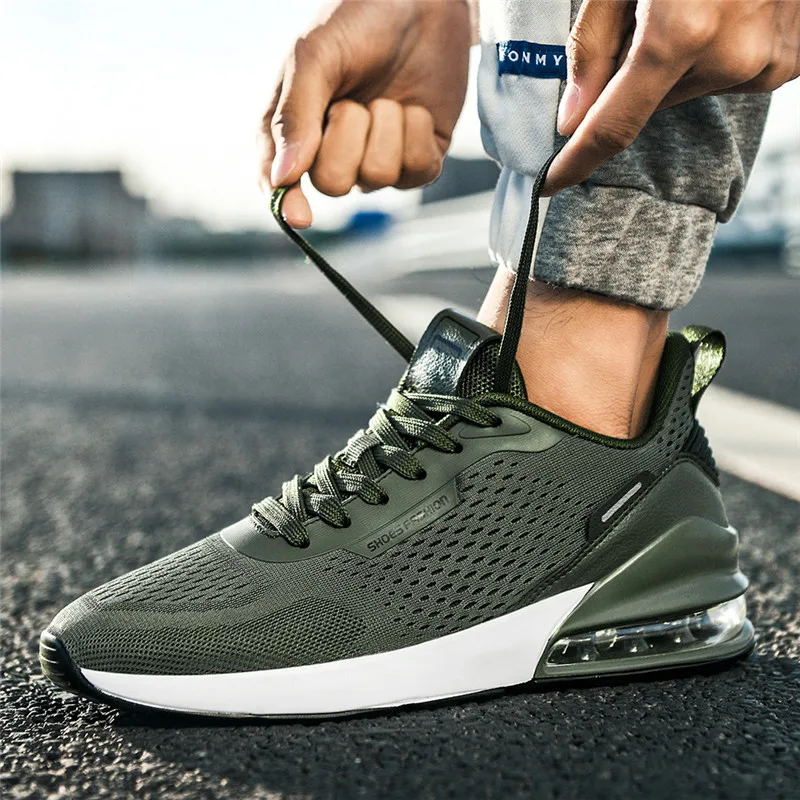 Кроссовки мужские и женские с воздушной подушкой дышащие сетчатые легкие для