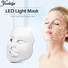 7 цветов светодиодный маска для лица Омоложение кожи против морщин, акне Фотон терапия отбеливание затянуть Инструмент Уход за кожей лица маска