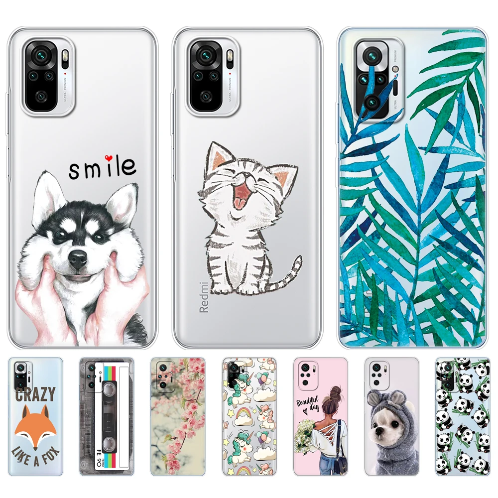 for xiaomi redmi note 10 4g 5g case silicon soft tpu for redmi note 10 pro global version phone cover note 10s bumper etui funda free global shipping